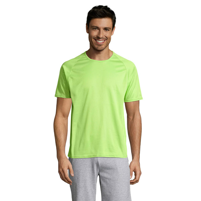 SPORTY sports T-shirt with raglan sleeves, breathable mesh, with your print