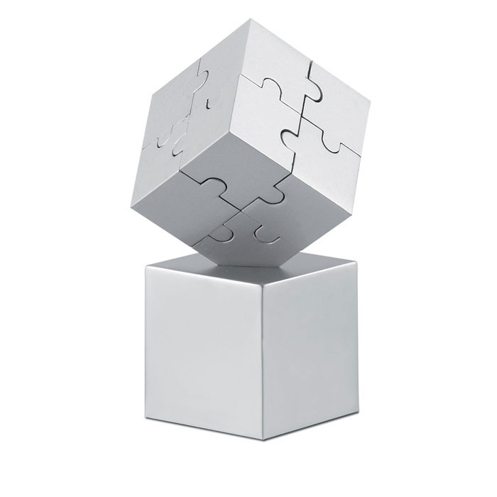 Metāla 3D puzle KUBZLE ar magnētiskiem elementiem ar jūsu logo