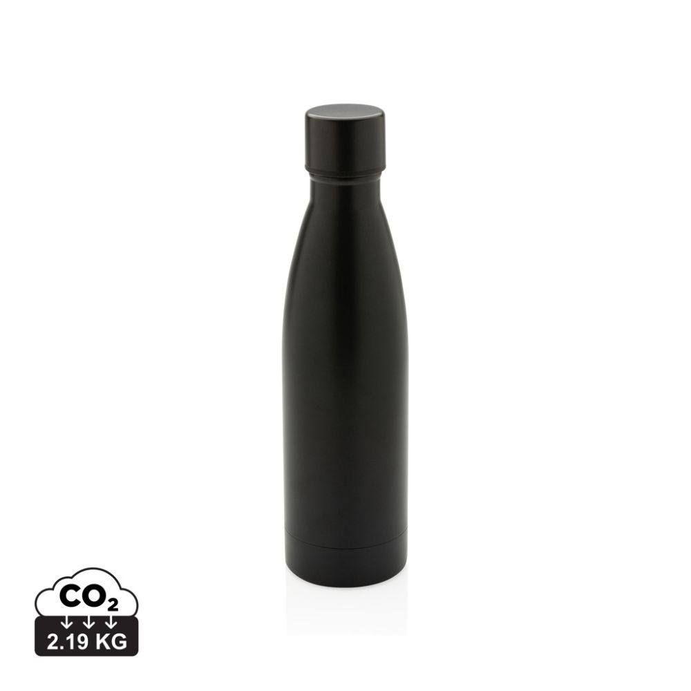 Vacuum bottle 500 ml, RCS recycled stainless steel, keeps drinks cold 15 h, with your logo