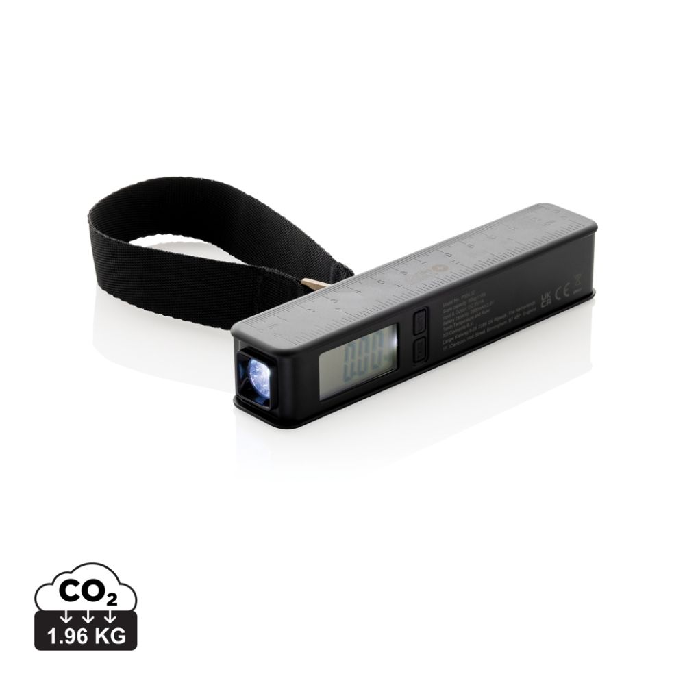 Ceļojumu ierīce 5-in-1 Swiss Peak ar bagāžas svariem un powerbank ar jūsu logo