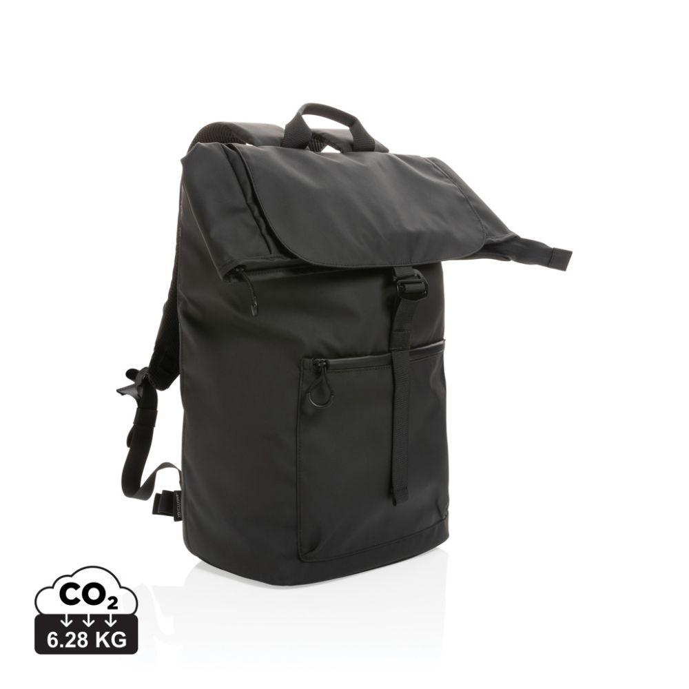 Impact AWARE™ rPET laptop backpack, water resistant, 15.6" with your logo
