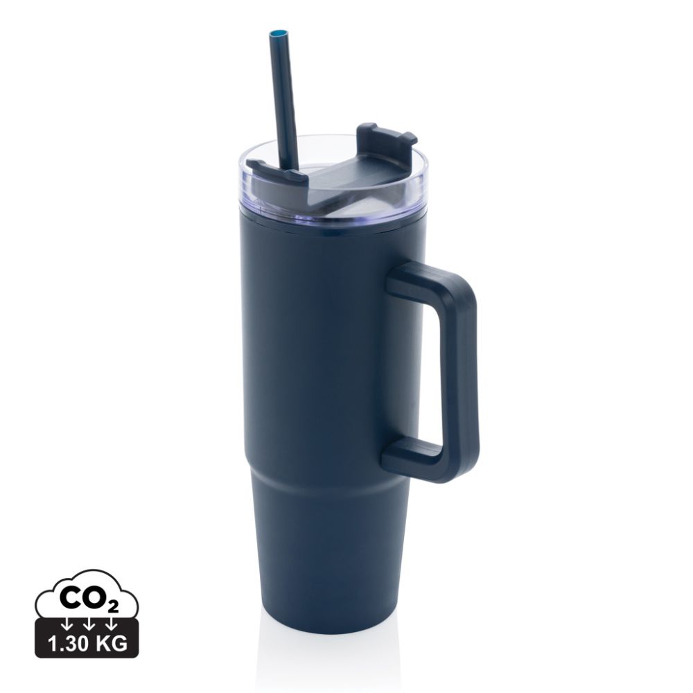 Tana RCS plastic tumbler with handle 750 ml, 3-position lid, with your logo