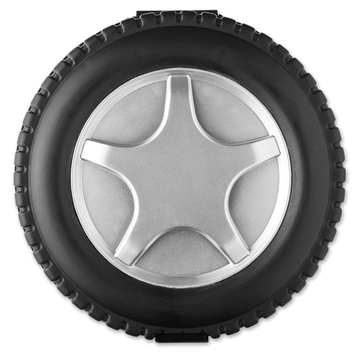 Tool set RUEDA TOOL 25 pieces in tyre-shaped box with your logo