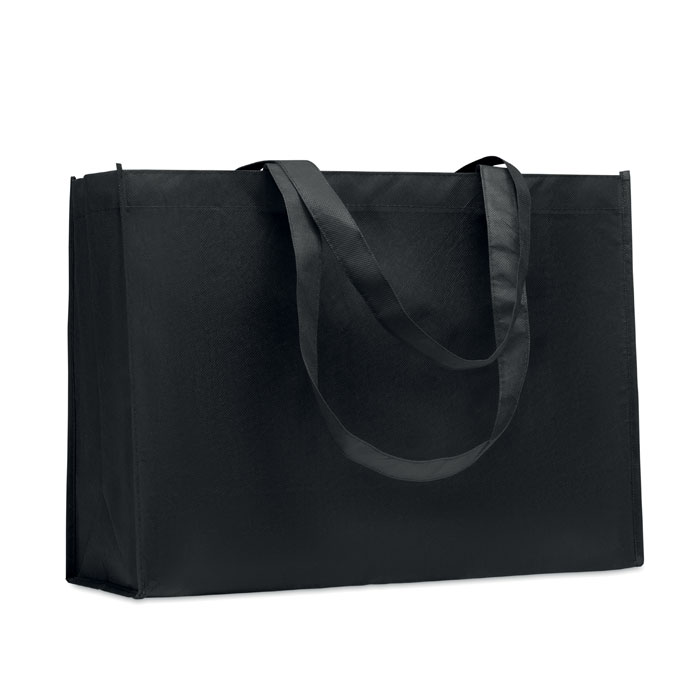 Shopping bag KAIMONO made of RPET non-woven with gussets, with your logo