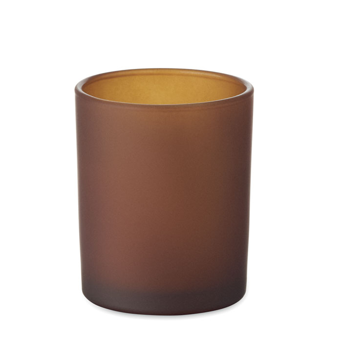 Vaniļas aromāta svece KIVAS WOOD ar koka daktu ar jūsu logo