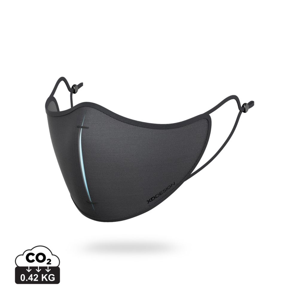 Protective mask set XD DESIGN with ViralOff® front layer and 5 filters, with your logo