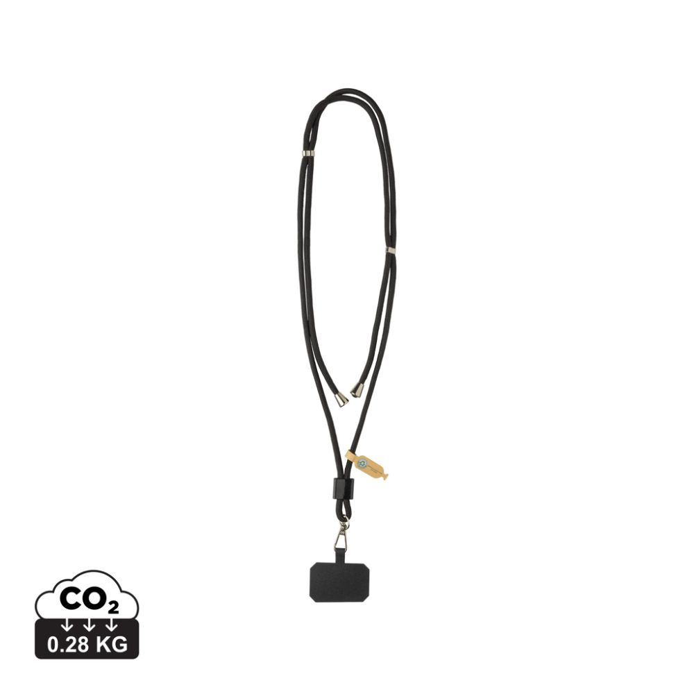 Regulējama telefona aukla CarryLoop no RCS pārstrādāta rPET ar jūsu logo