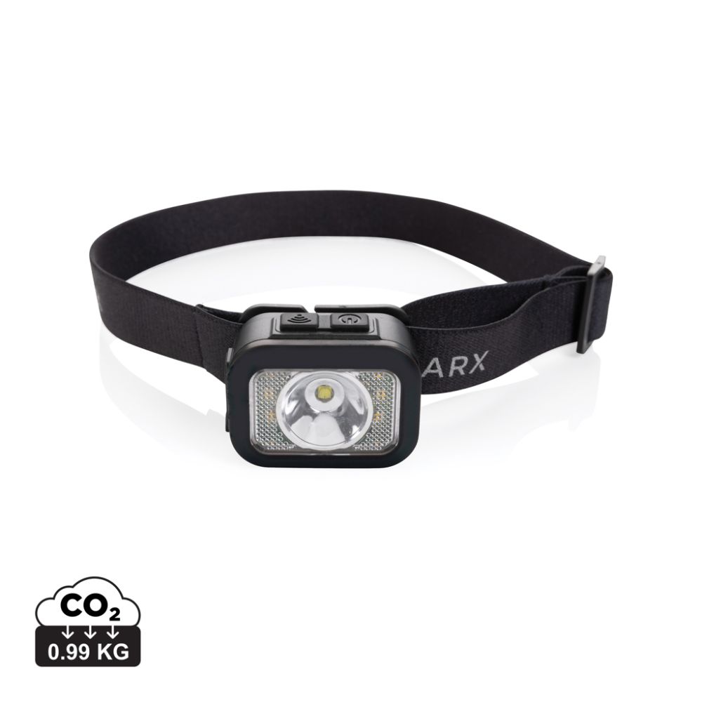 Head torch Gear X RCS rPlastic heavy duty, up to 250 lumens, with your logo