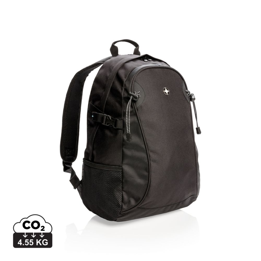 Outdoor mugursoma Swiss Peak no poliestera 20 l ar jūsu logo