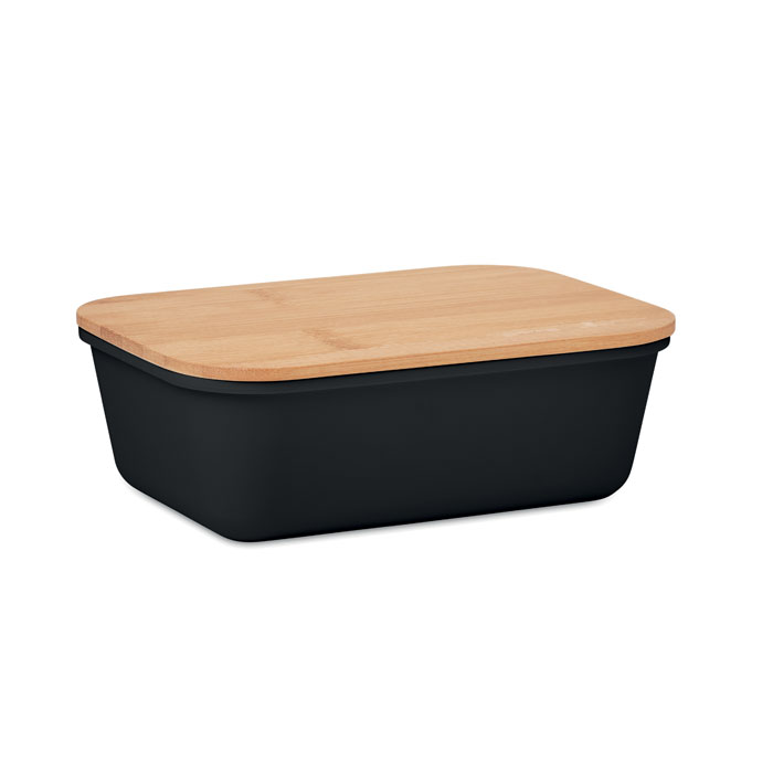 Lunch box THURSDAY with bamboo lid, 1 l capacity, with your logo