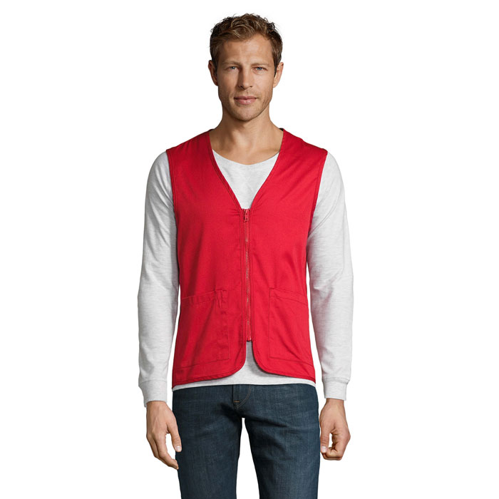 Unisex bodywarmer Sol's WALLACE in polyester-cotton twill with your print