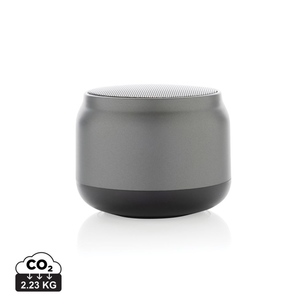 Bezvadu skaļrunis BeatBuddy 3 W no pārstrādāta ABS ar jūsu logo