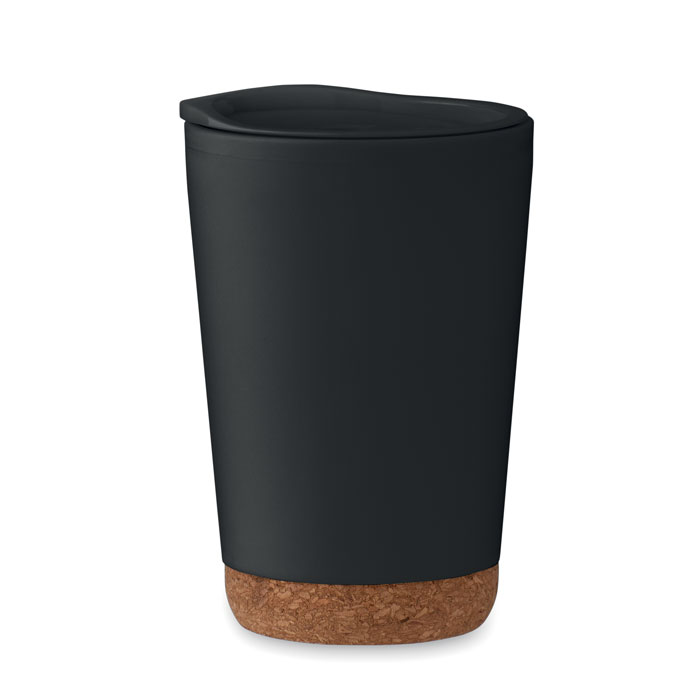 Dubultsienu krūze CO 300 ml ar korķa pamatni ar jūsu logo