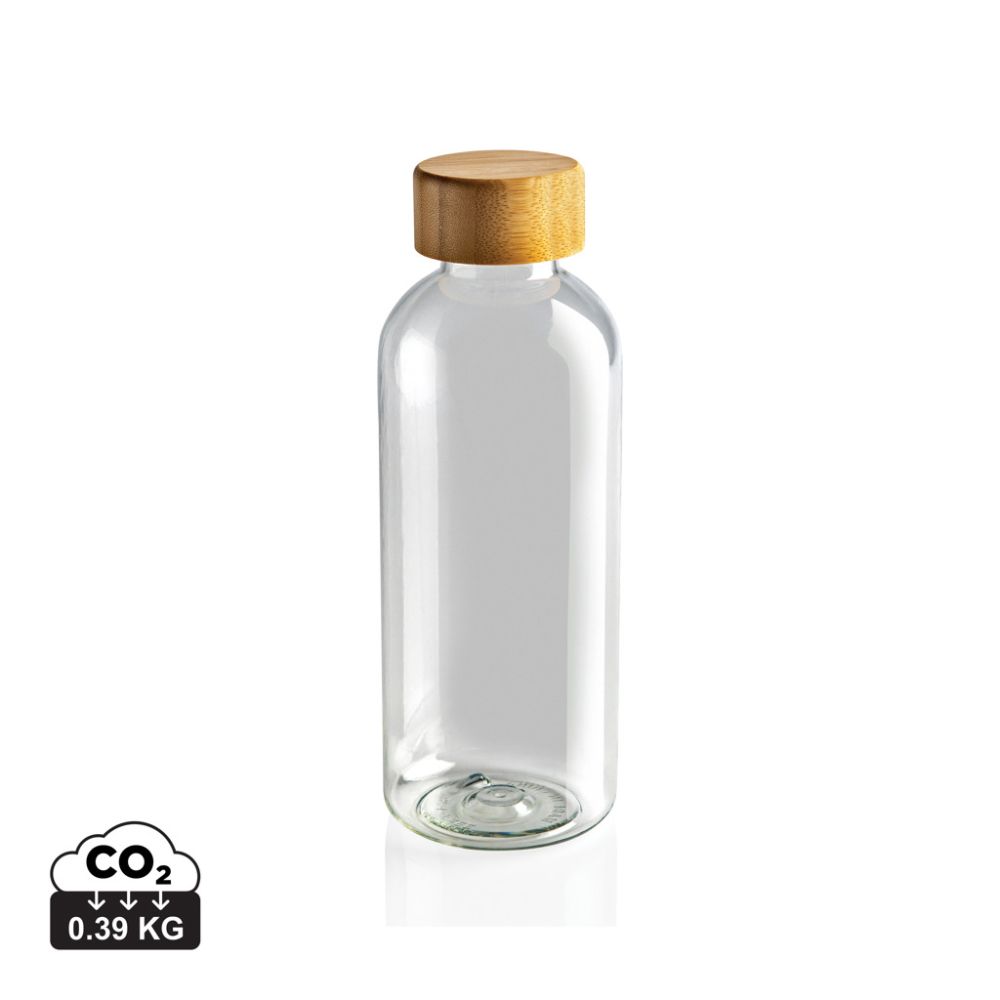 Pudele P433.09 no RCS rPET ar bambusa vāciņu 660 ml ar jūsu logo