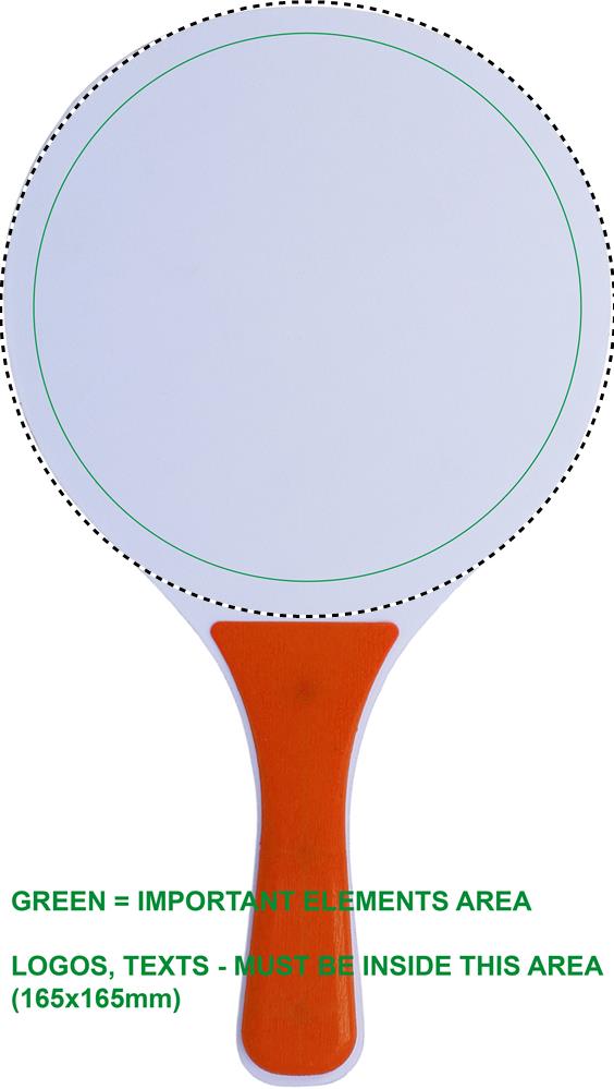Print position RACKET 2 FRONT PD