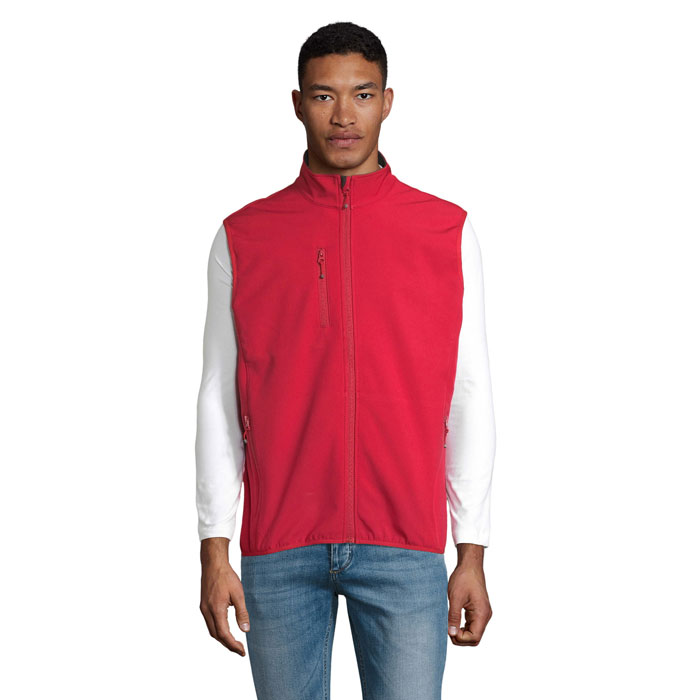 Vīriešu softshell veste FALCON BW MEN ar ūdensnoturīgu membrānu un jūsu apdruku