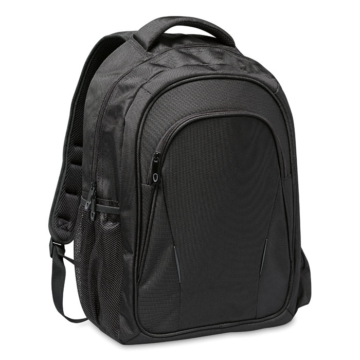 Laptop backpack MACAU with padded back and pen holder, with your logo