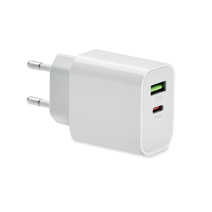 USB lādētājs PORT 18 W ar jūsu logo