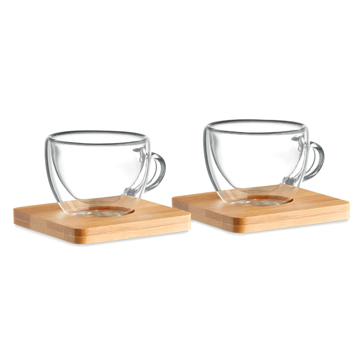Dubultsienu espresso glāzes BELIZE, 2 gab., ar jūsu logo