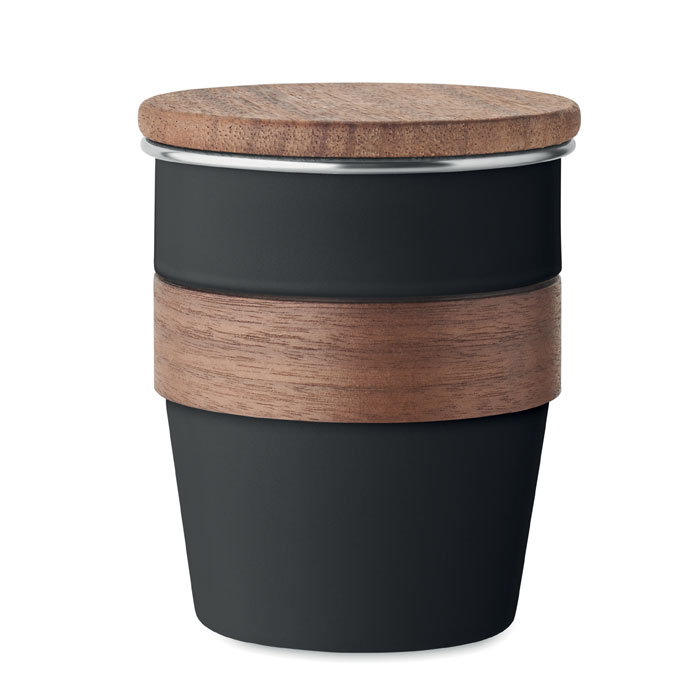 Vienas sienas krūze WALNUT 350 ml no pārstrādātas nerūsējošās tērauda ar jūsu logo