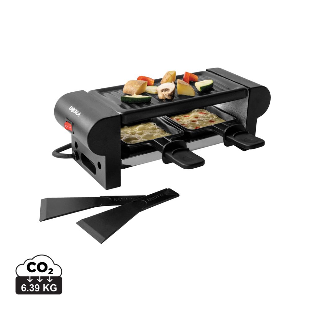 Mini raclette set BOSKA Gourmet for two, 230 V, with your logo
