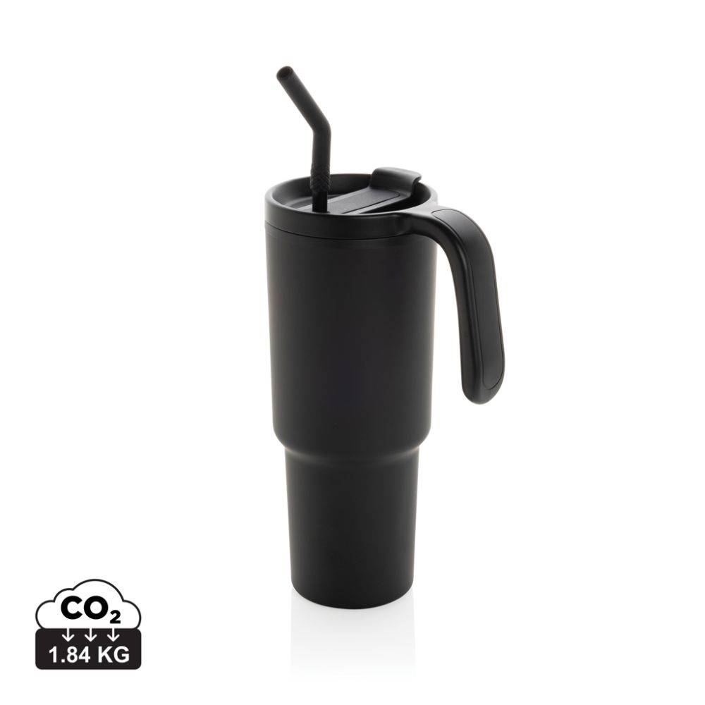 Termokrūze Graphic 360 no pārstrādāta tērauda 900 ml ar jūsu logo