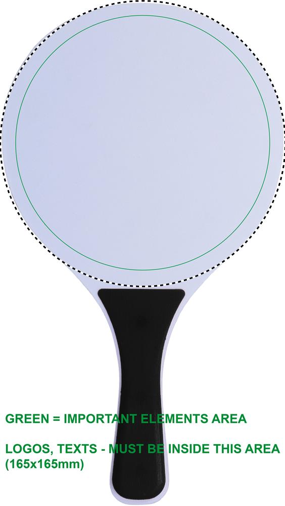 Print position RACKET 1 FRONT PD