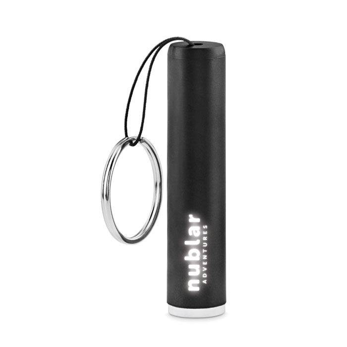 SANLIGHT LED torch keyring with illuminated engraved logo, with your logo