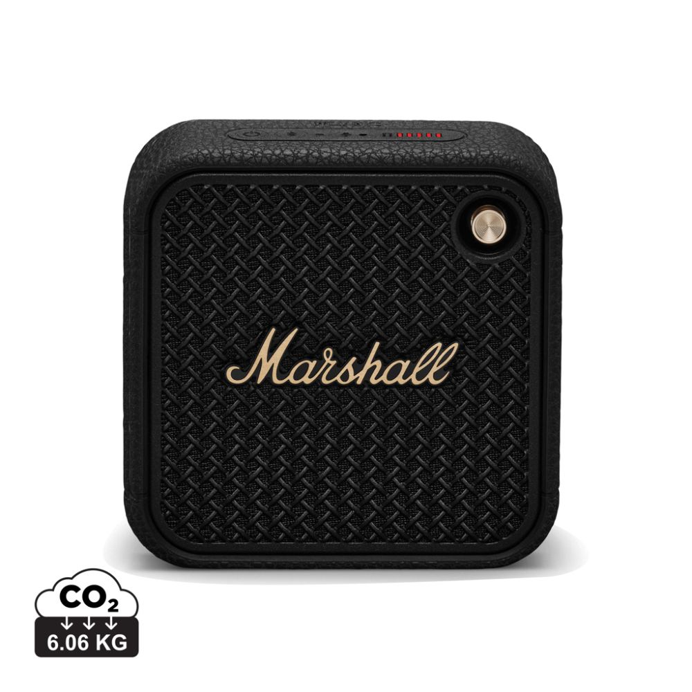 Marshall Willen II portable Bluetooth speaker with 17 h playtime with your logo