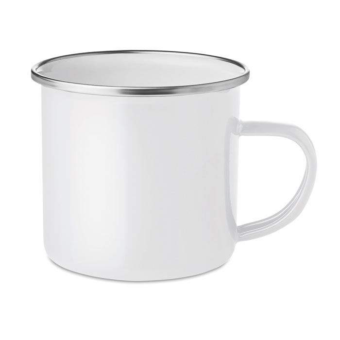 Emaljēta metāla krūze PLATEADO 350 ml ar jūsu logo
