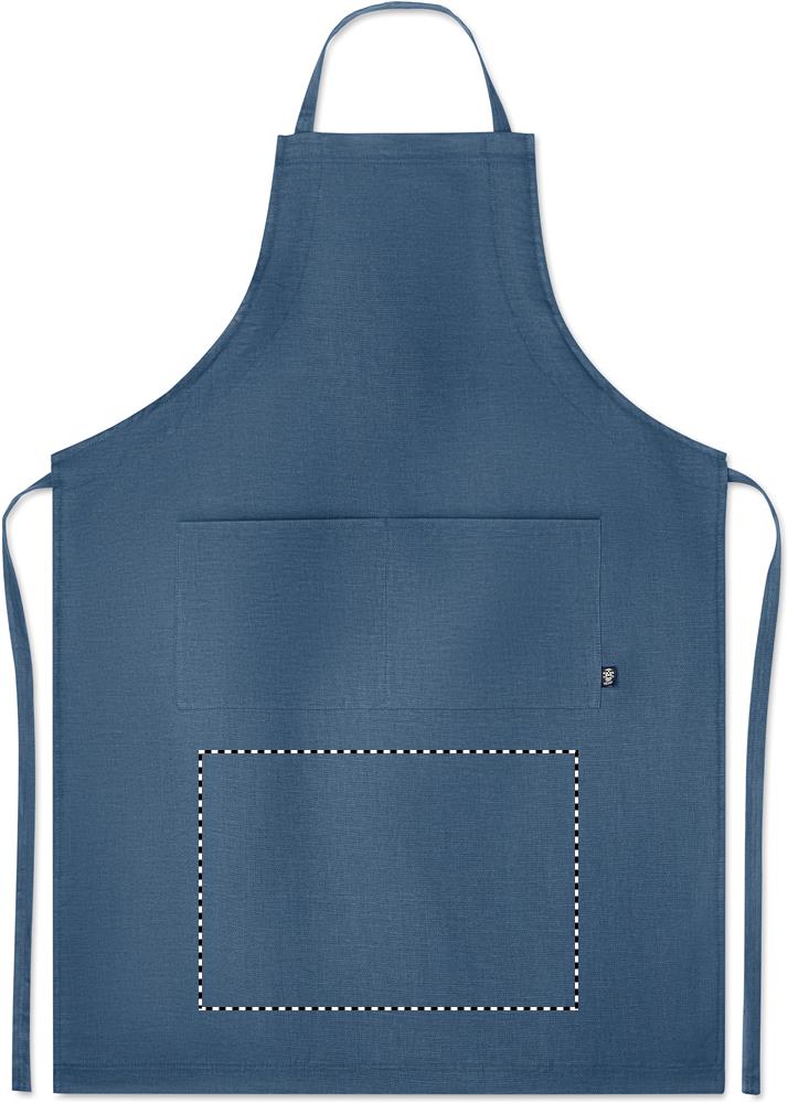 Print position FRONT BELOW POCKET