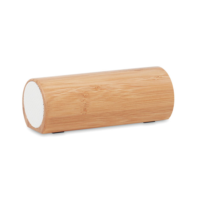 SPEAKBOX wireless bamboo stereo speaker, 2 × 5 W, with your logo