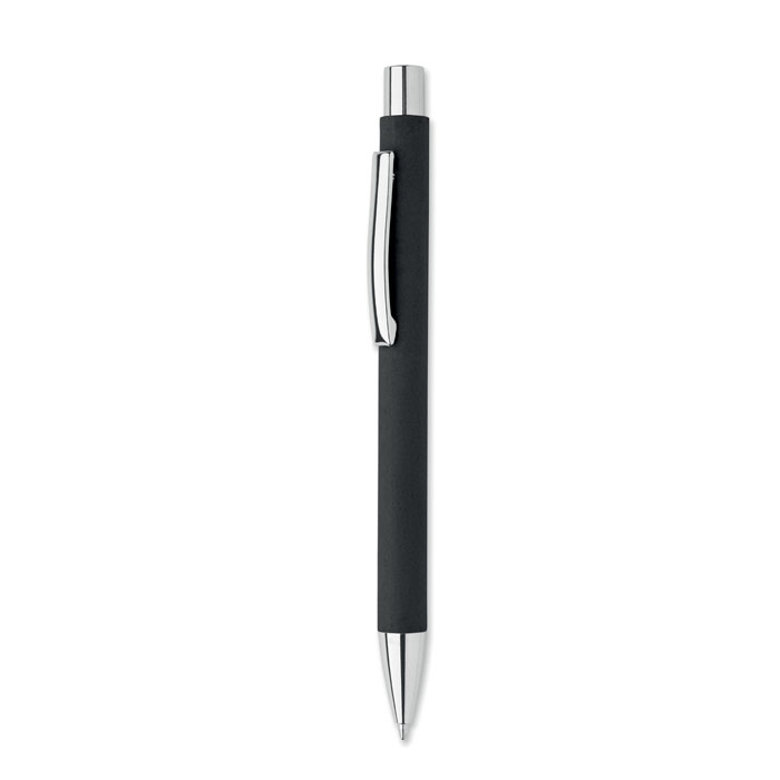Recycled paper push ball pen OLYMPIA with blue ink and your logo