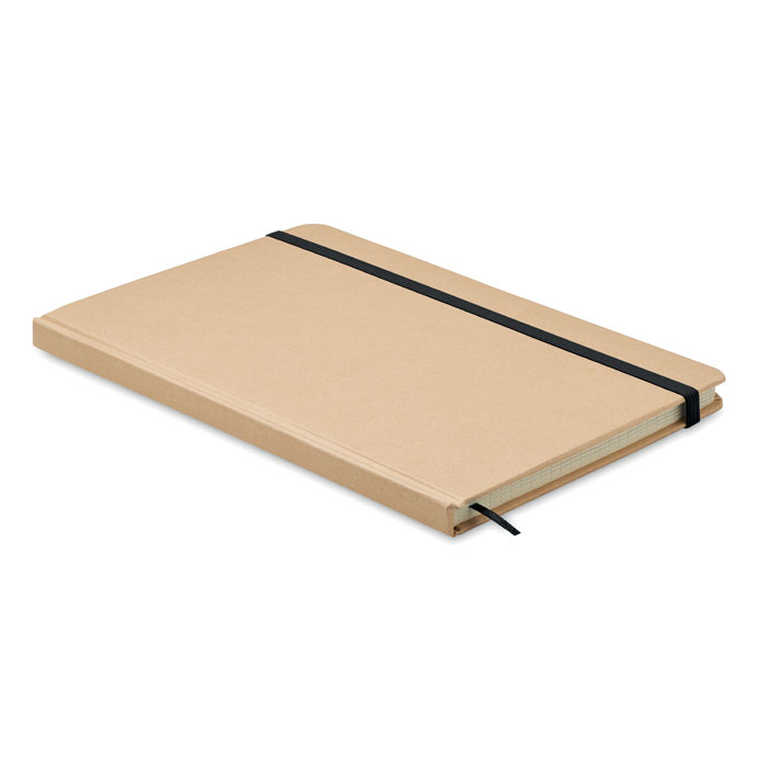 A5 notebook EVERWRITE with recycled carton cover and squared pages, with your logo