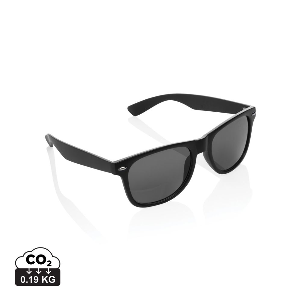 Saulesbrilles no pārstrādāta PC plastmasas ar UV 400 aizsardzību ar jūsu logo