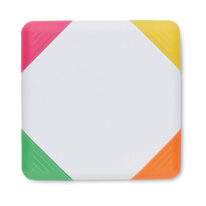 SQUARIE square highlighter with four ink colours with your logo