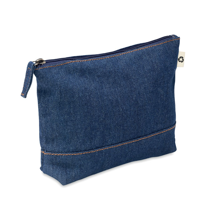 Kosmētikas somiņa STYLE POUCH no pārstrādāta džinsa auduma ar jūsu apdruku