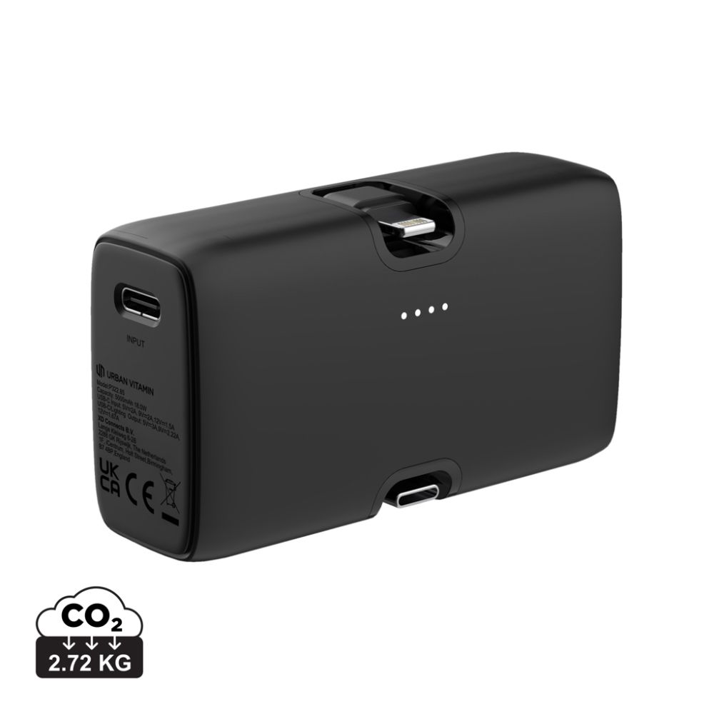 Urban Vitamin Los Angeles 5000 mAh 20 W PD power bank with your logo