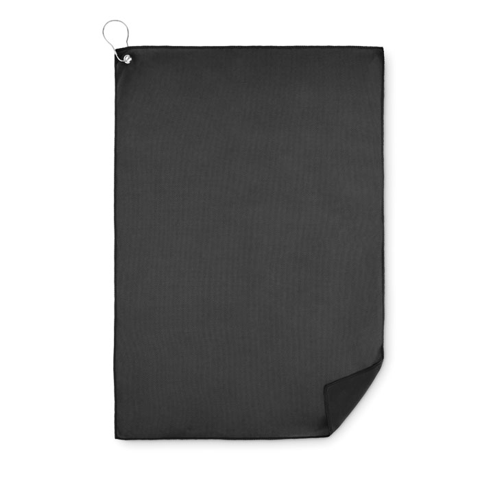 TOWGO golf towel made of RPET with metal hook with your logo