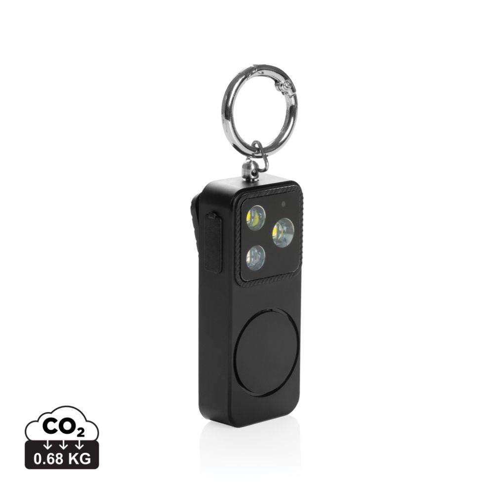 Personīgais signalizators GuardBuddy ar 150 dB skaņu un USB-C uzlādi ar jūsu logo