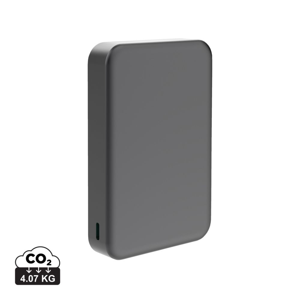 Ārējais akumulators Quantum 10 000 mAh ar magnētisko 25 W uzlādi un jūsu logo