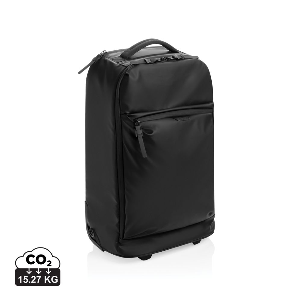 Ceļojumu somas mugursoma ar riteņiem Swiss Peak OSLO RCS, kabīnes izmērs, ar jūsu logo