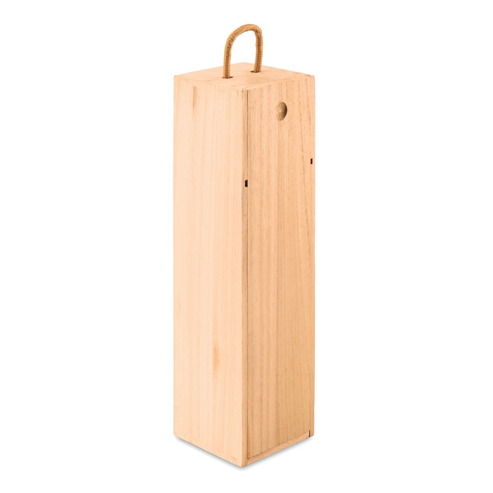 Koka vīna kaste VINBOX no paulonijas koka ar jūsu logo