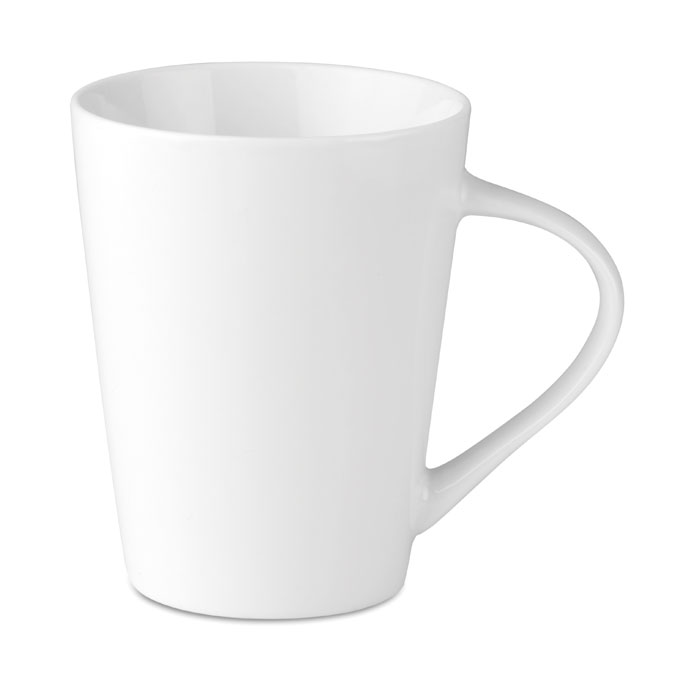 Porcelain mug ROME 250 ml with conical shape with your logo