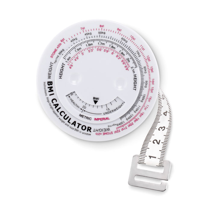 ĶMI mērlente MEASURE IT no ABS plastmasas ar jūsu logo
