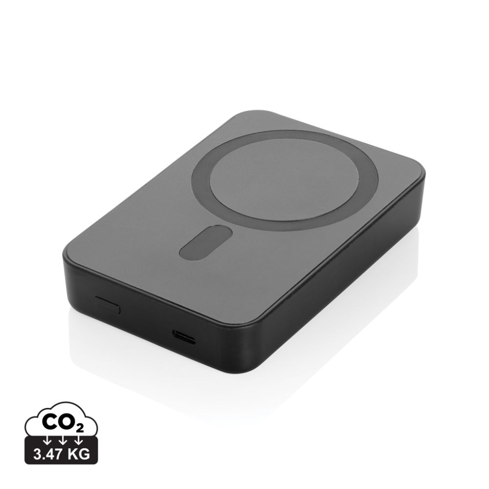 Ārējais akumulators Amporia 10 000 mAh ar magnētisko lādēšanu ar jūsu logo