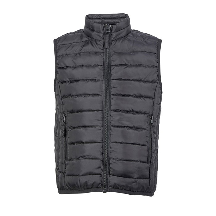 Bērnu polsterēta veste STREAM BW KIDS no pārstrādāta poliestera ar jūsu logo