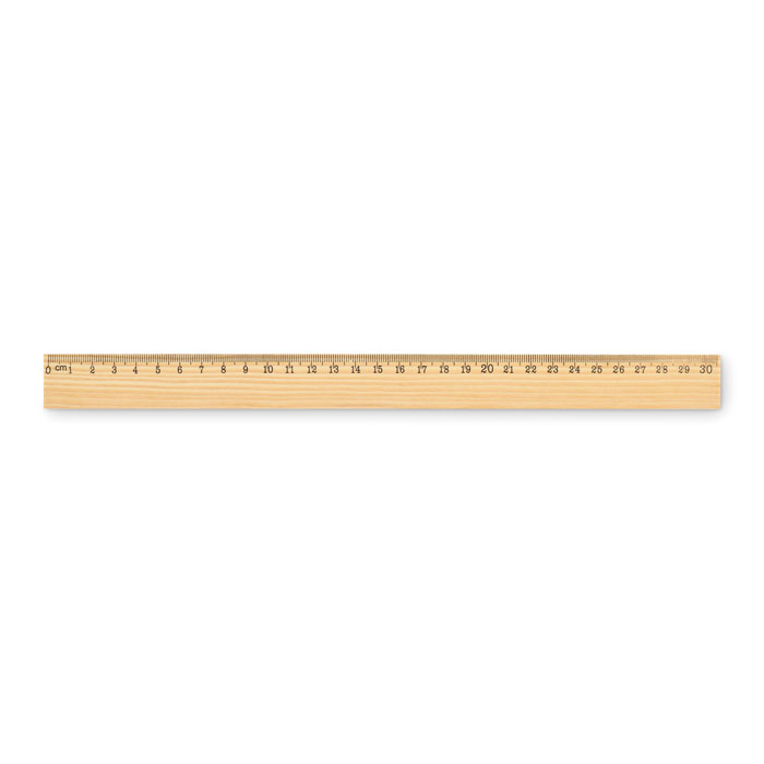 Koka lineāls RULER30 30 cm ar jūsu logo