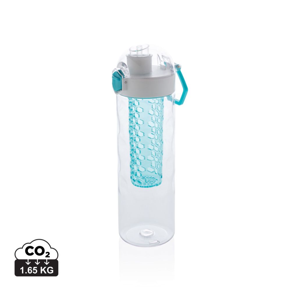 Pudele ar sietiņu Honeycomb no Tritan 700 ml ar slēdzamu vāku un jūsu logo