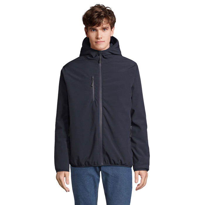 Vīriešu siltināta softshell jaka FALCON PADDED MEN ar ūdensnecaurlaidīgu membrānu ar jūsu apdruku